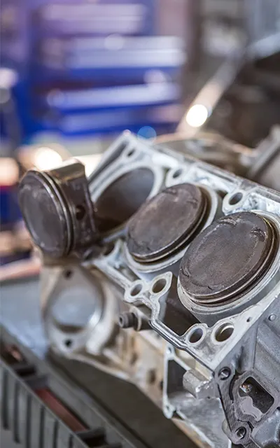 diesel engine close up